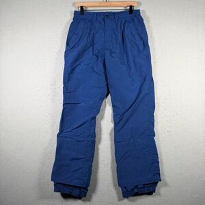 Vintage Quiksilver Snow Mens Blue Ski Snowboard Pants Nylon Shell Small 30x29
